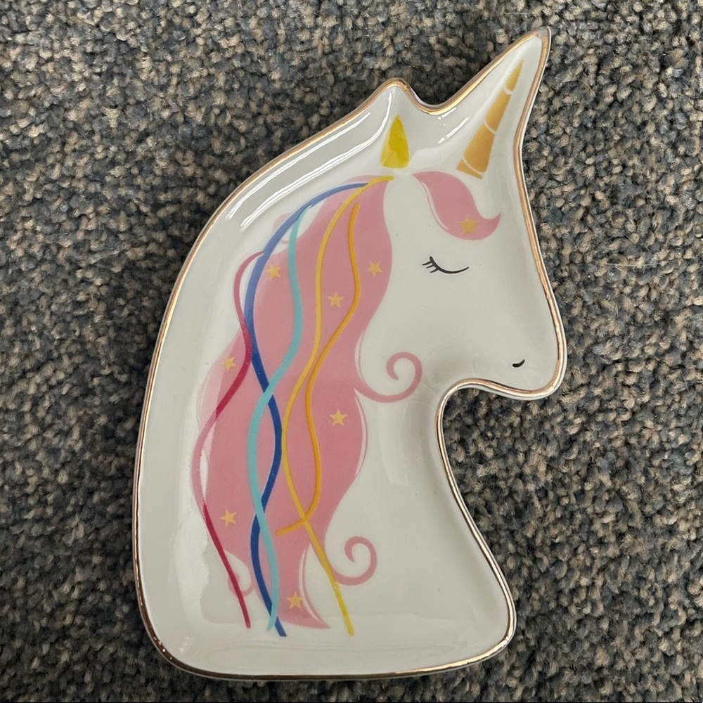 Unicorn 🦄 Jewelry Trinket Tray New (1 Tray Only)